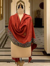 Nishat Rust Kashmiri Jamavar Matka Georgette Dupatta