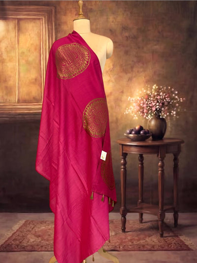 Mandala Pink Matka Georgette Dupatta