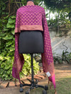 Magenta Matka Georgette Stole Dupatta