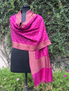 Star Rani Pink Matka Georgette Stole Dupatta