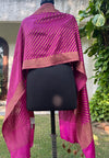 Magenta Matka Georgette Stole Dupatta
