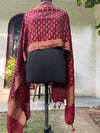 Maroon Matka Georgette Stole Dupatta