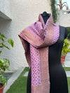 Mauve Matka Georgette Stole Dupatta