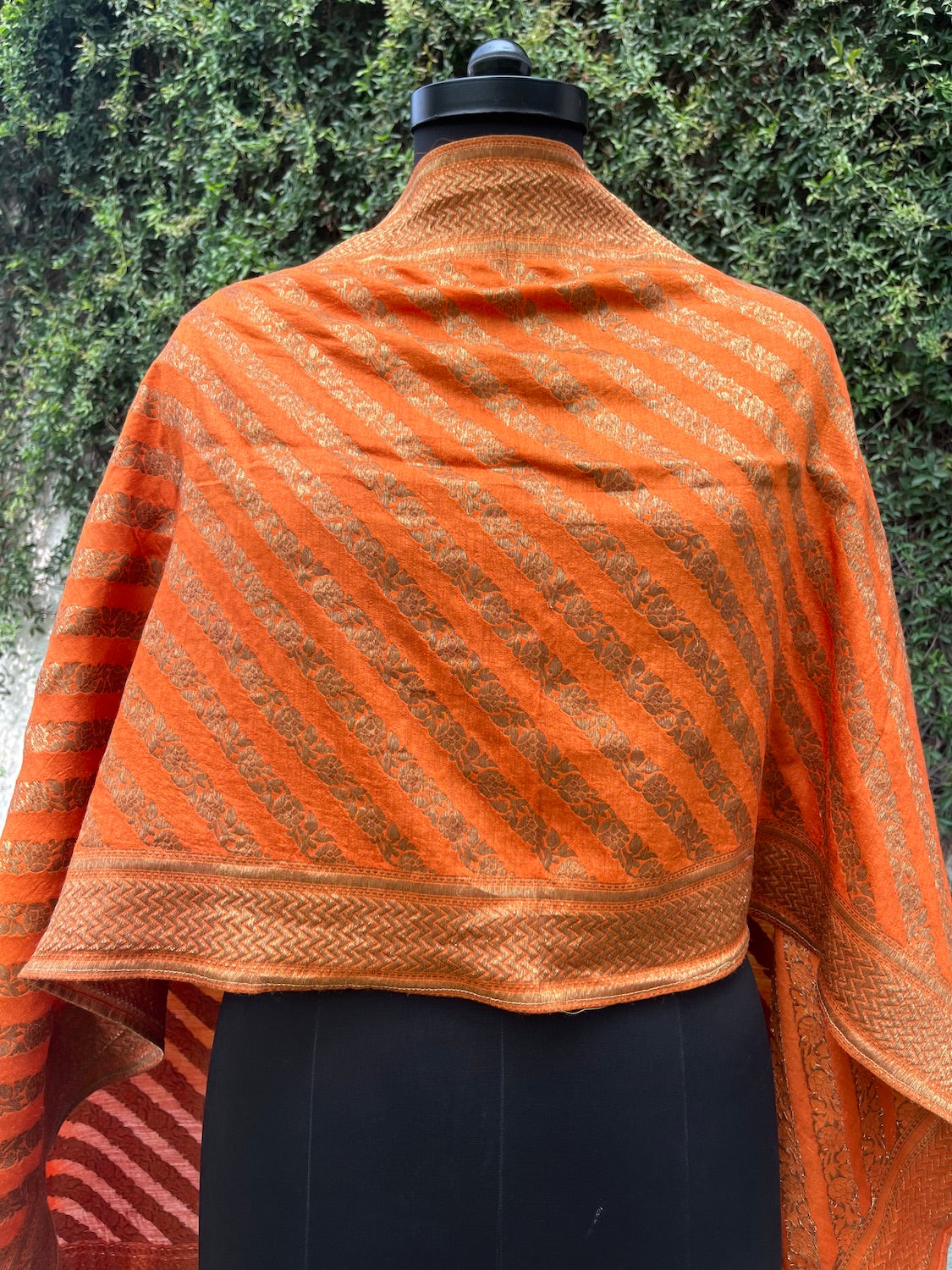 Orange Matka Georgette Stole Dupatta