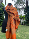Orange Matka Georgette Stole Dupatta