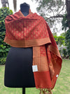 Rust Matka Georgette Stole Dupatta