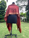 Rust Matka Georgette Stole Dupatta