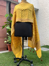 Yellow Matka Georgette Stole Dupatta