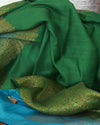 Himanshi Green Shaded Matka Georgette Saree