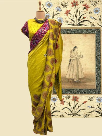 Shirin Kashmiri Matka Georgette Saree