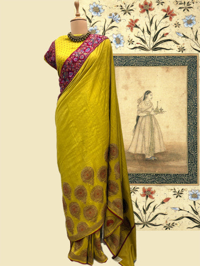 Shirin Kashmiri Matka Georgette Saree
