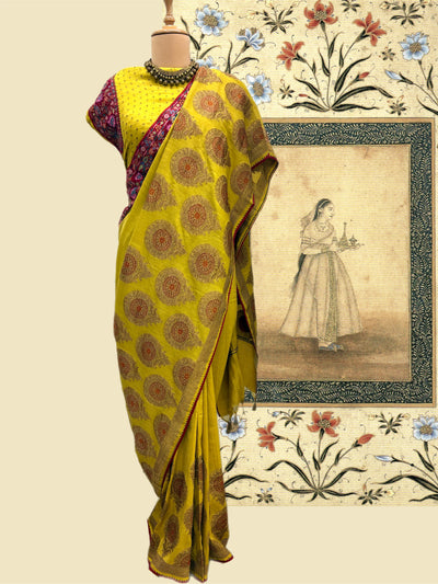 Shirin Kashmiri Matka Georgette Saree