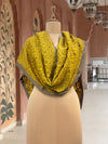 Sunshine Yellow Matka Georgette Stole Dupatta