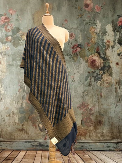 Zahra Black Matka Georgette Stole Dupatta