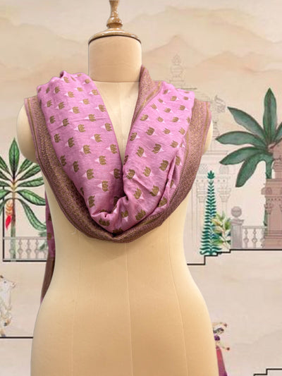 Pankaja Pink Matka Georgette Stole Dupatta