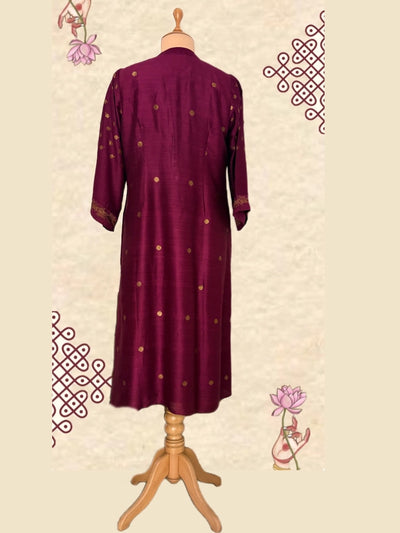 Magenta Ghats Matka Georgette Kurta