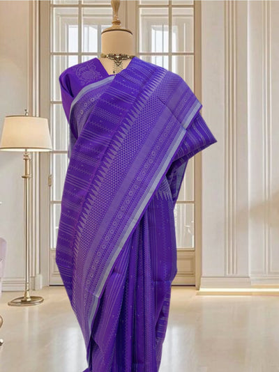 Ganika Purple Silk Saree