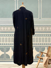Black Antique Booti Matka Georgette Kurta