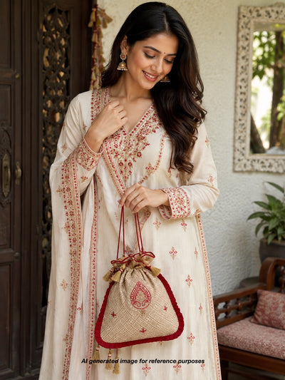 Gayatri Antique Gold Brocade Potli