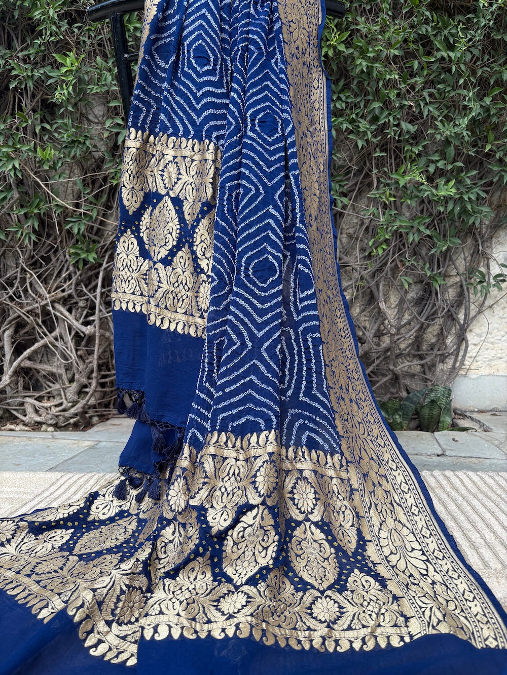 Mithila Blue Bandhani Dupatta