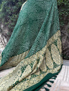 Dwarka Green Bandhani Dupatta