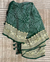 Dwarka Green Bandhani Dupatta