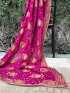 Keoladeo Magenta Bandhani Dupatta