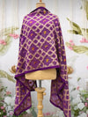 Keoladeo Purple Bandhani Dupatta