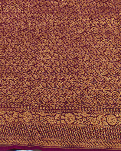 Kaushiki Magenta Bandhani Khaddi Georgette Saree