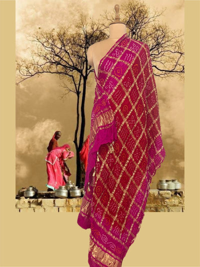Jalsa Red Gharchola Dupatta