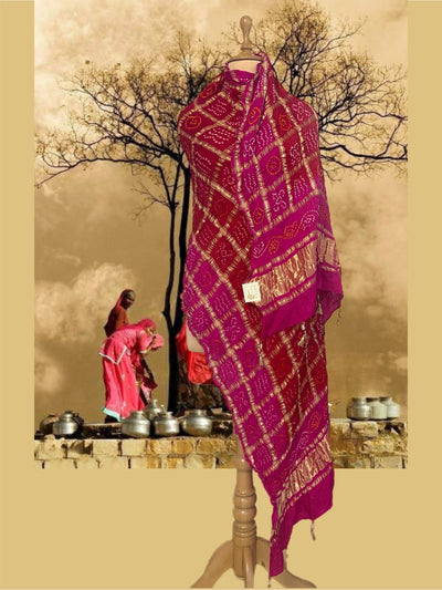 Jalsa Red Gharchola Dupatta