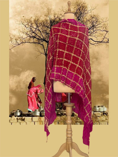 Jalsa Red Gharchola Dupatta