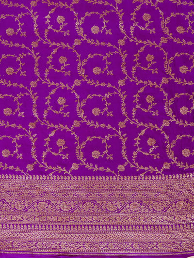 Pallava Black Crepe Silk Saree