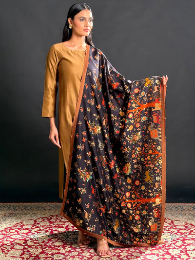 Junagarh Black Crepe Dupatta