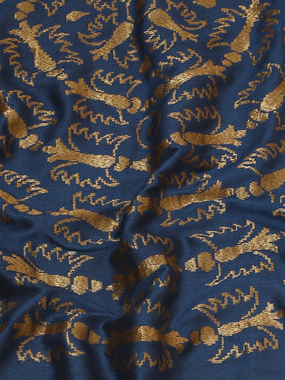 Neelambika Blue Matka Georgette Saree