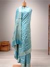 Sophia Blue Chinya Silk Sari