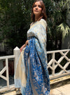 Bridge of Dreams Blue Katan Silk Saree