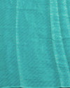 Sultana Turquoise Chiffon Tissue Saree