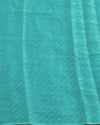 Sultana Turquoise Chiffon Tissue Saree