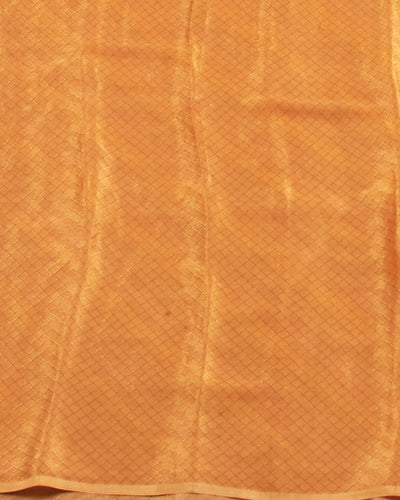 Mango Yellow Rangkaat Crepe silk Saree