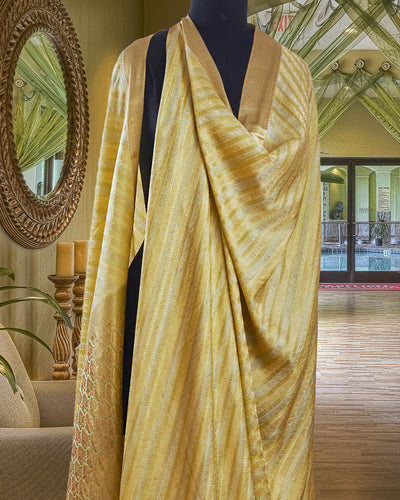 Mehendi Green Rangkaat Crepe silk Saree