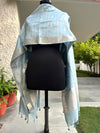 Akasha Sky Blue Chinya Silk Dupatta