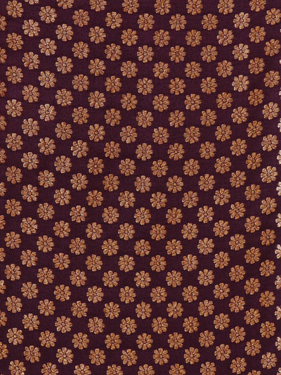 Hoysala Coffee Brown Crepe Silk Saree