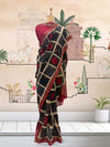 Dhokra Black Boxes Printed Cotton Saree