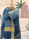 Khurja Blue Cotton Saree