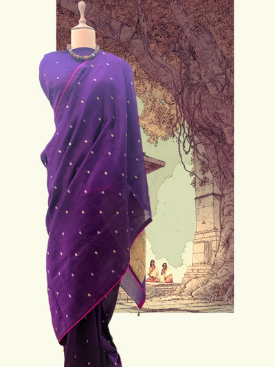 Mystic Purple Jamdani Sari