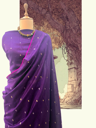 Mystic Purple Jamdani Sari