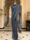 Gaja Indigo Kota Saree