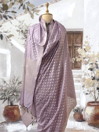 Chamoli Mauve Cotton Saree