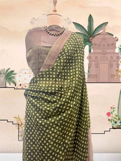 Lippan Mehendi Printed Cotton Saree